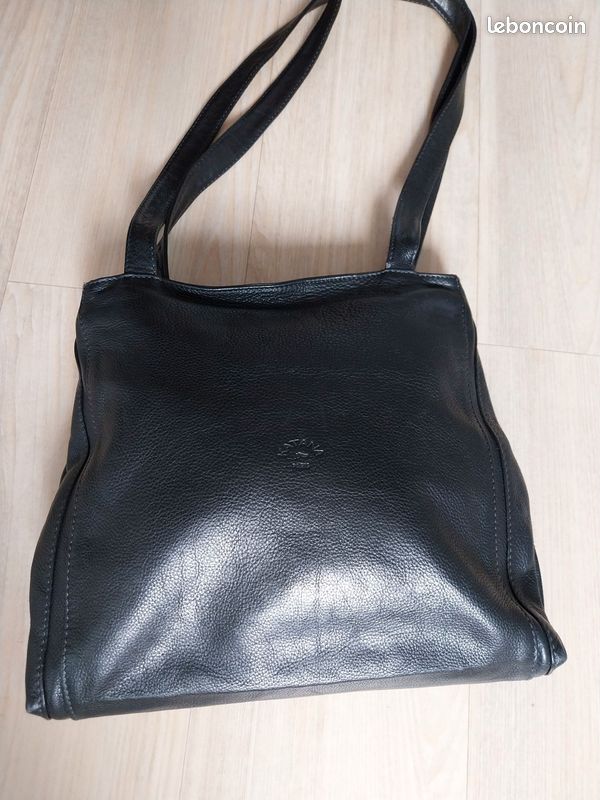 Sac en cuir noir femme- marque Katana Accessoires Bagagerie