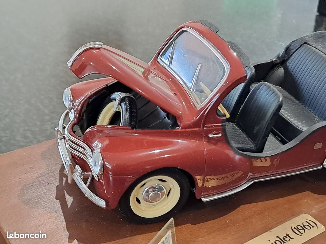 Renault 4cv Autobleu Cabriolet 1/43 – Métal Rouge – Édition Limitée Inédite