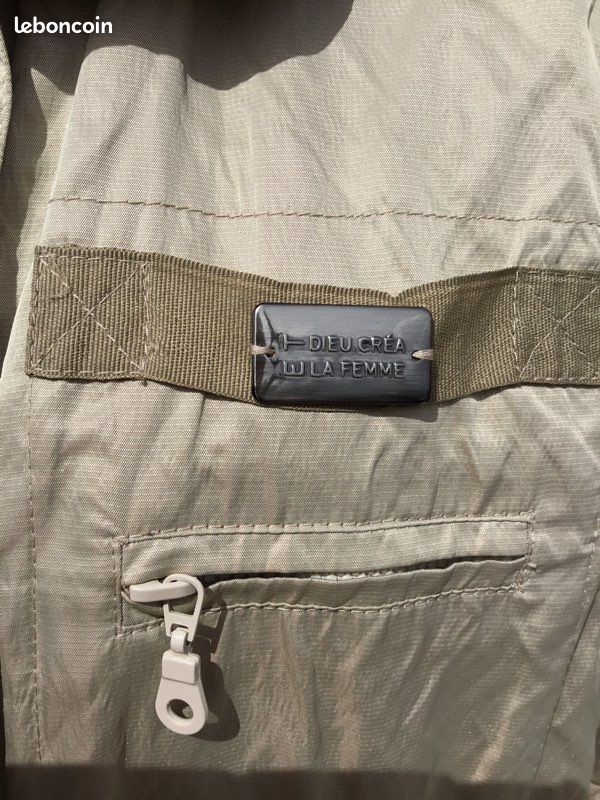 Imper froissé Et Dieu créa la Femme Beige, Taille 40 (image 5)