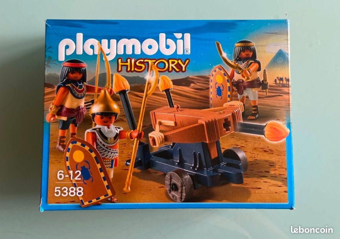Playmobil history 5388 Soldats du Pharaon avec baliste - set complet avec boite et notice (image 3)