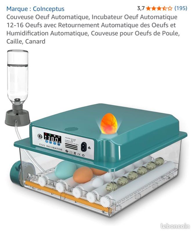 Couveuse à oeufs Petit Rutabaga Couveuse à eau pour poules Capsule Spatiale Petit Incubateur
