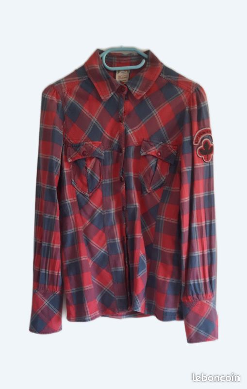 Chemise rouge et noir femme taille 38-40 Vêtements