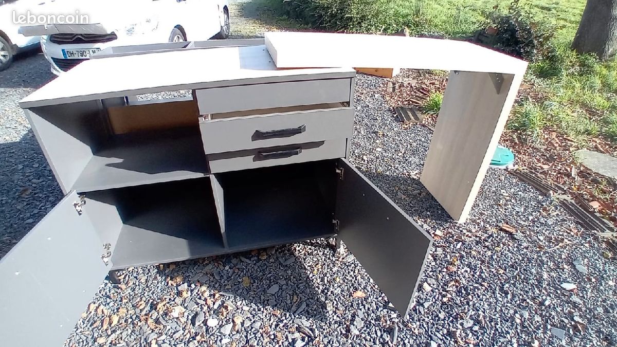 Meuble cuisine avec table mange-debout (image 4)