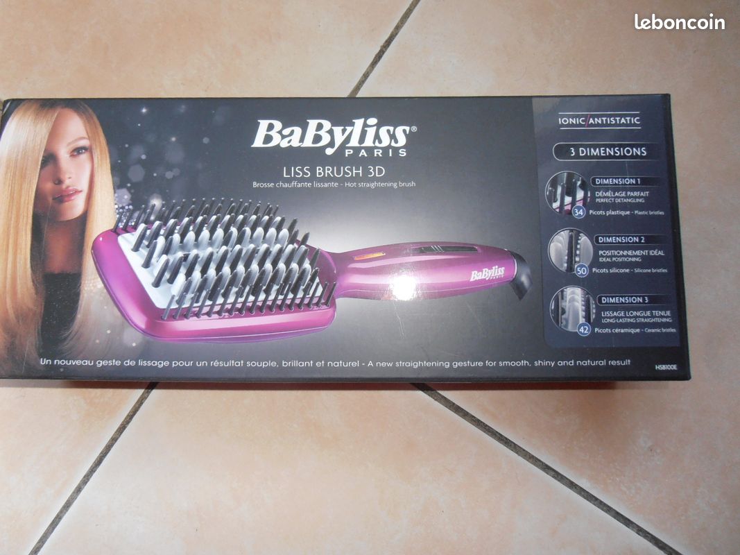 Lot De 2 Brosses à Cheveux En Bois Et Céramique CpourL - Démêlage Et Brushing, Neuf