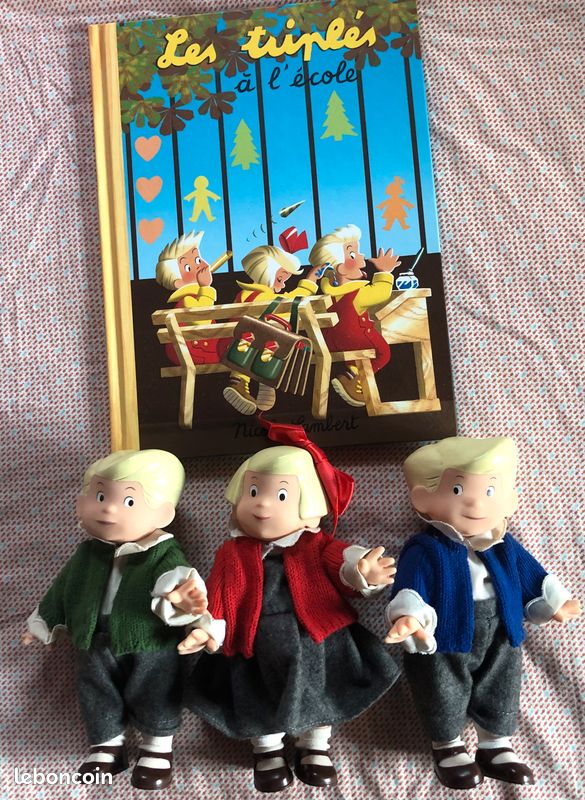 Poupées Corolle les triplés à l’école (image 1)