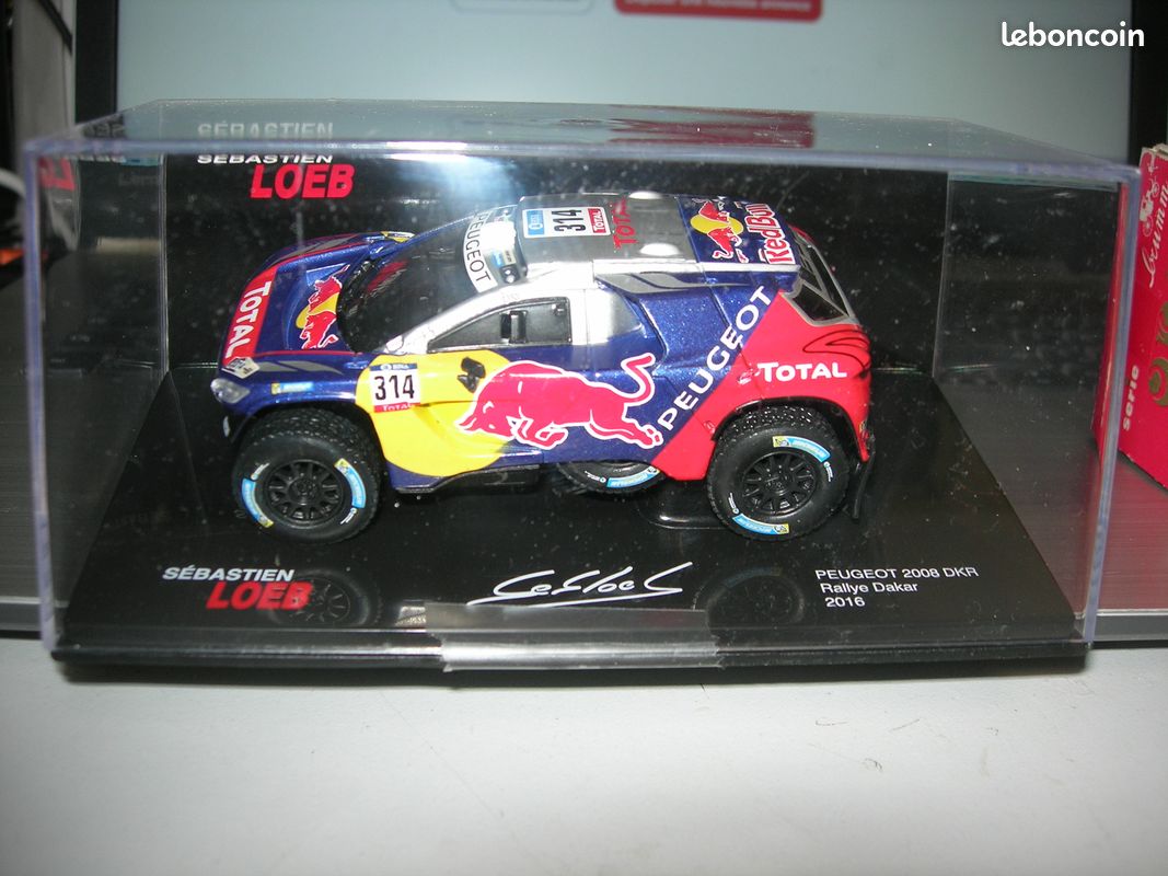 VOITURE DE RALLYE 1/43 Sébastien Loeb Peugeot 2008 Dkr Dakar 2016 En