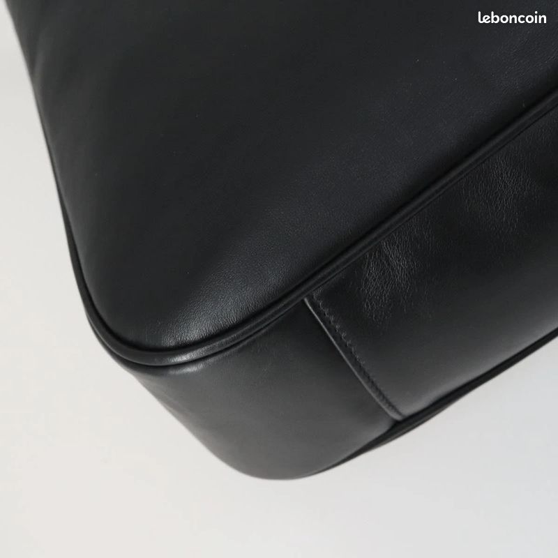 Sac à bandoulière GUCCI Bamboo en cuir Noir/Doré FM91 (image 17)