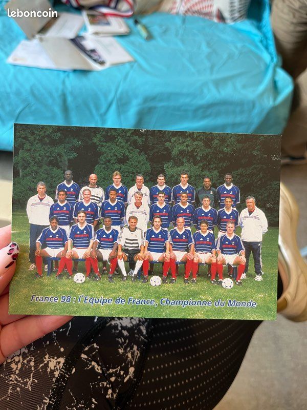 Carte Postale Équipe De France De Football 1988/1989