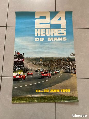 Affiche Reproduction 24 Heures Du Mans 1960 - 25 Et 26 Juin