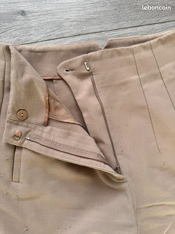 Pantalon tailleur Zara beige nude (image 2)