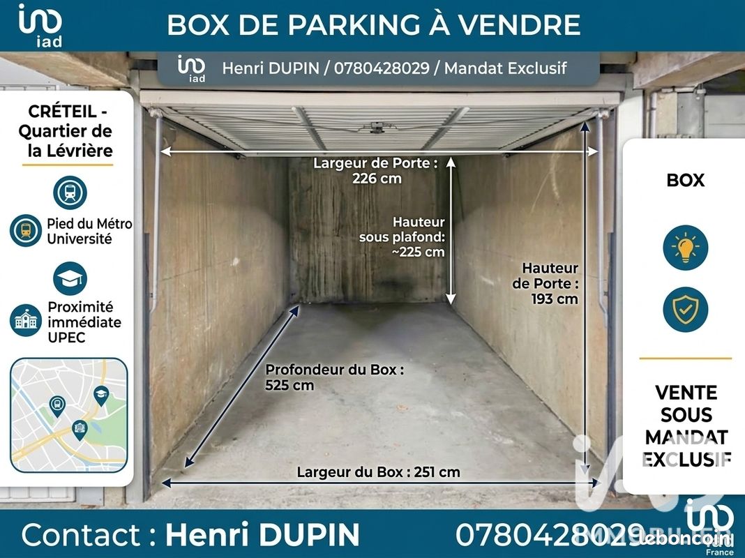 Parking 13 m² · à Créteil · 13 m² · 16 000 €