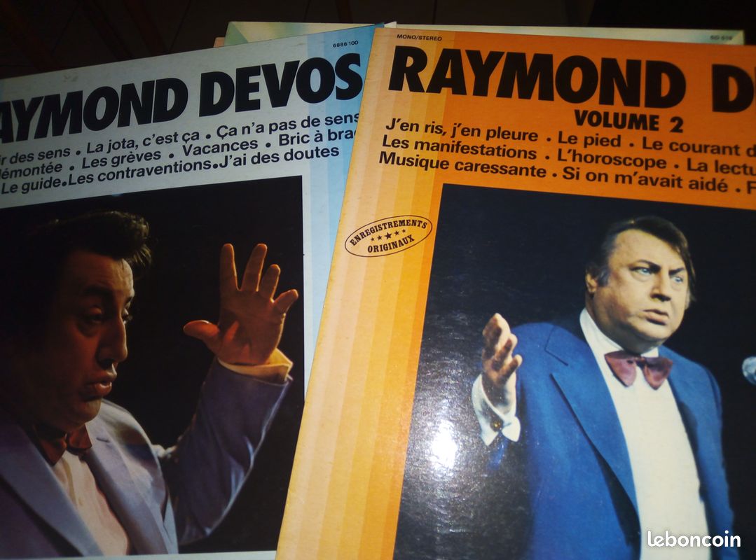 2 disques vinyles 33t RAYMOND DEVOS. TBE (image 1)