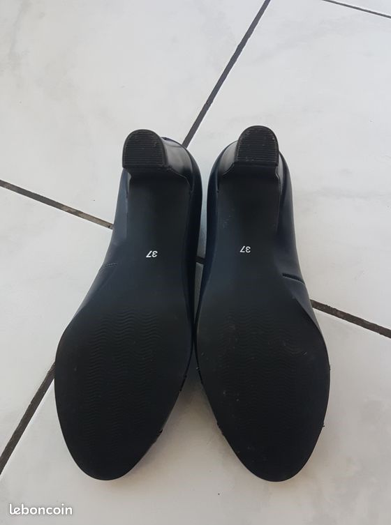 NEUF Escarpins salomé bleus T37 Eram (image 3)