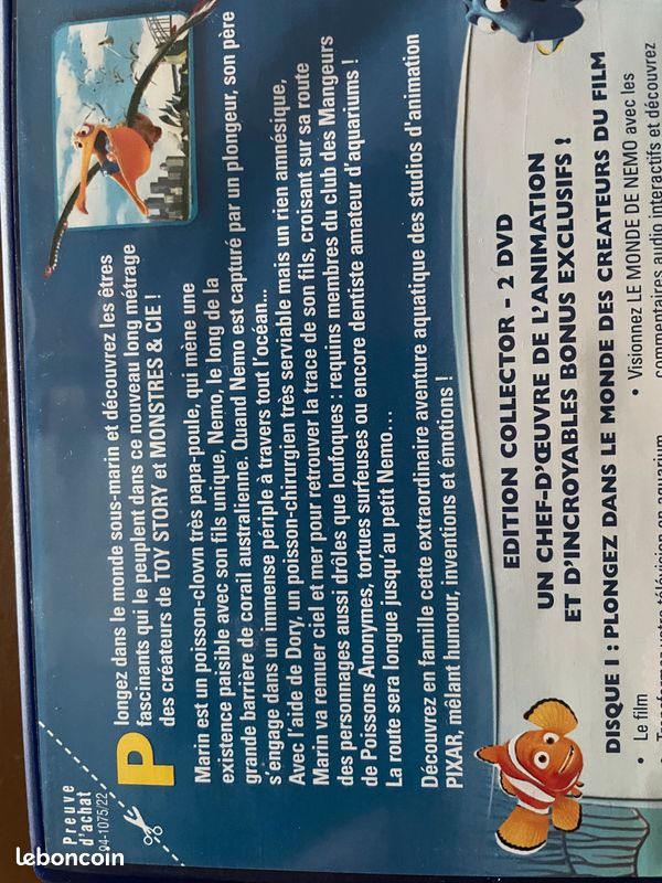 DVD : Le monde de Nemo (image 2)