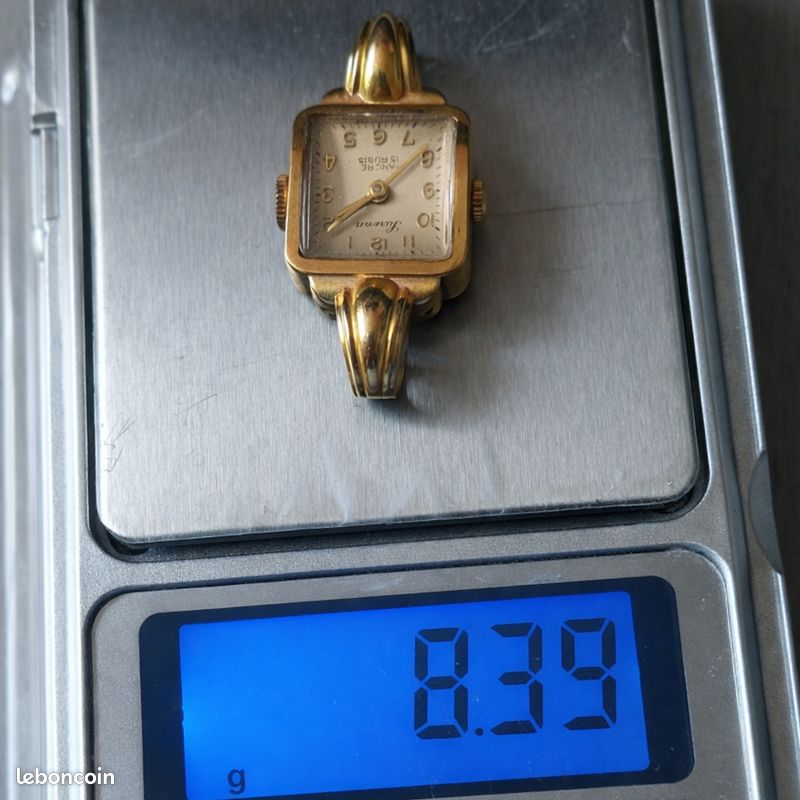 Petite montre SERENA en or 18 carats – fonctionne parfaitement – 8,39 g (image 3)