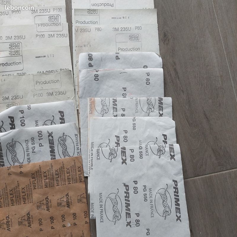 Lot 27 Feuilles Abrasives Neufs (3M, Mirka, Primex) + Stock Bonus (image 4)