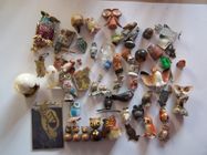 Lot De 2 Figurines Anges Putten Avec Cœur - Résine Peinte Main, 7 Et 7,5 Cm