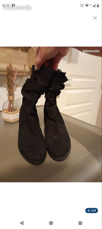 Bottes noires femme (image 1)