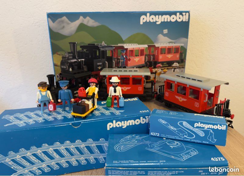 Train playmobil 4001 vintage voyageurs - Jeux & Jouets