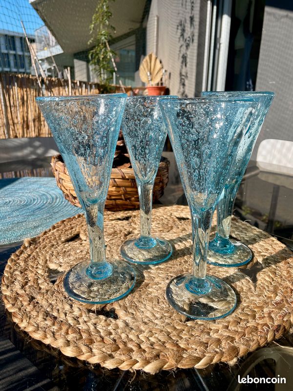 Verre à Pied Gordes Bullé 25 Cl Transparent (lot De 6) En Verre - Verre