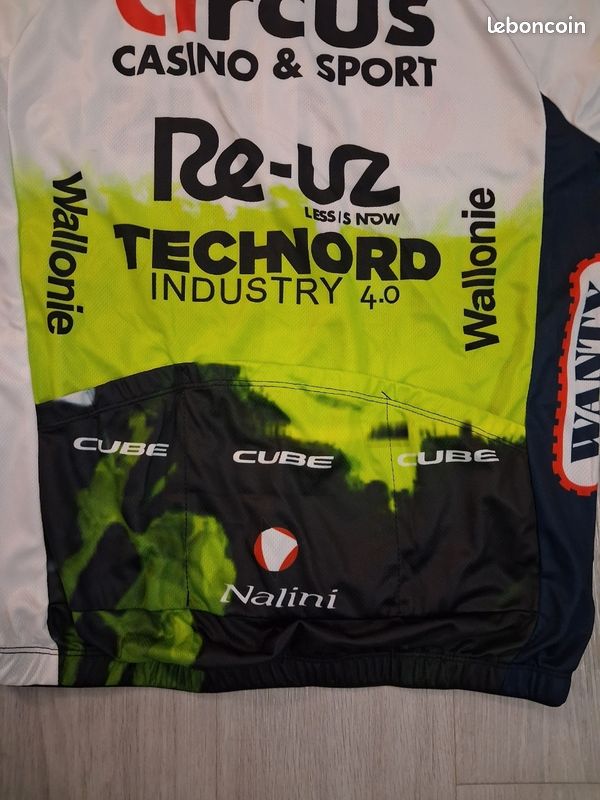 Maillot Combiné Castelli Era Circus Team, Taille M, Blanc/noir, Occasion