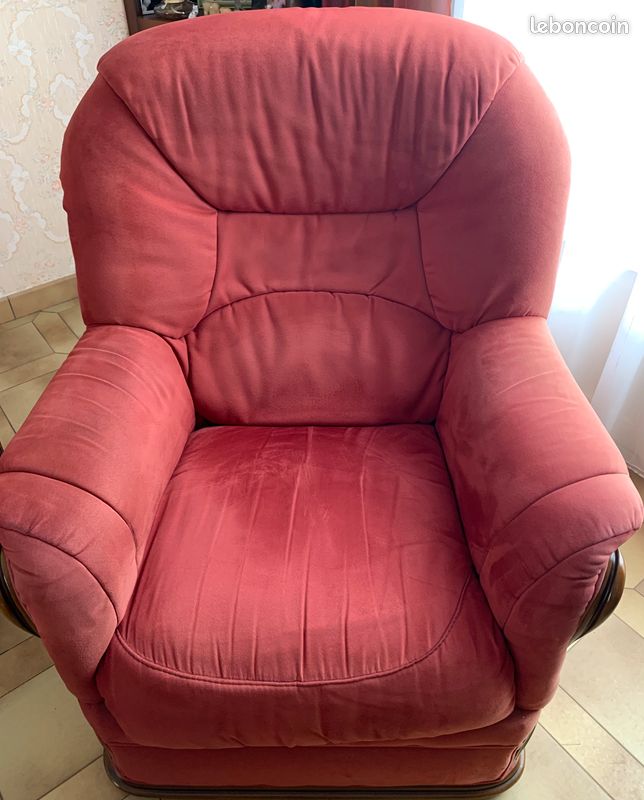 Canapés et fauteuil tissu (image 3)