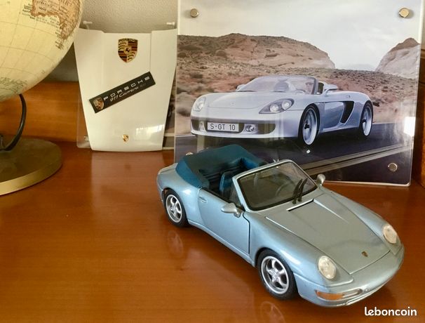 Vintage Maisto 1994 Porsche 911 Carrera Cabriolet Rouge 1:18 Métal Moulé sous pression Voiture - Edition Spéciale - Nouveau dans la boîte - France