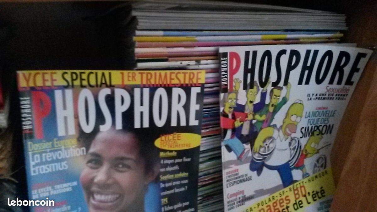 Magazine pour les ados de 14 ans et +: 46 numéros du Magazine Phosphore- de 2000 à 2008 (image 2)