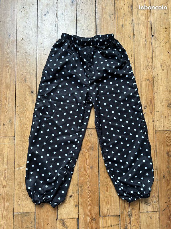Pantalon léger noir à pois blancs 12 ans Shein (image 1)
