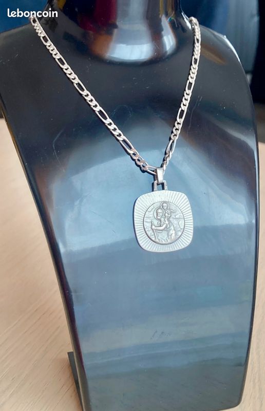 PENDENTIF ARGENT MASSIF Louis XV Roi De France - 9,1 g - 25 mm Bijoux EUR 31,50 - FR