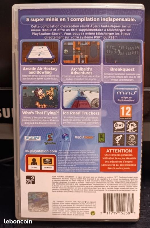 Méga Minis Volume 3 Pour Sony PSP - Jeu Vidéo (très Bon état)