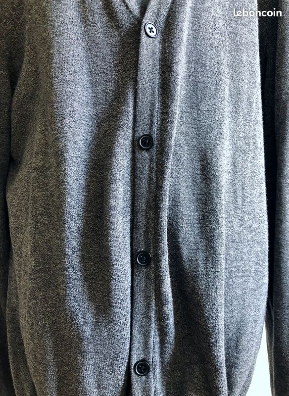 Gilet Cardigan H&M Gris Taille L Vêtements