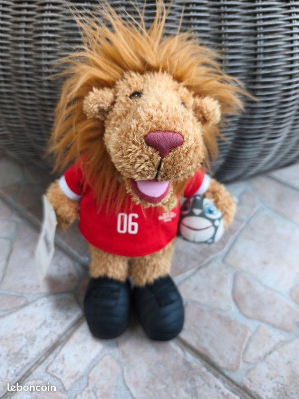 Peluche Goleo 2006 - Mascotte Coupe Du Monde Allemagne, 50cm, Rare