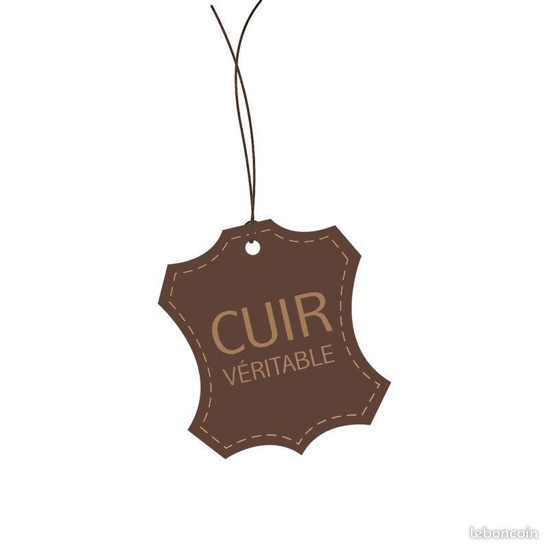 Pièce unique de cuir tannage végétal Marron patiné peau épaisseur 2 mm #135 (image 2)