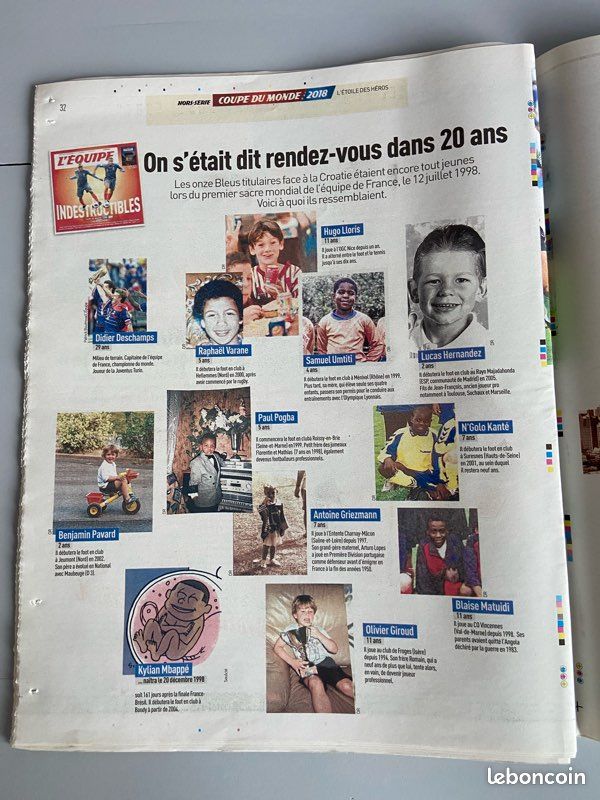 Lot Spécial Magazine – Coupe Du Monde 2018 – L'Équipe De France – Édition Collector