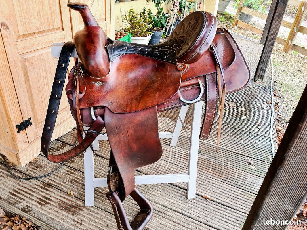 Selle Western tout cuir très bon état (image 4)