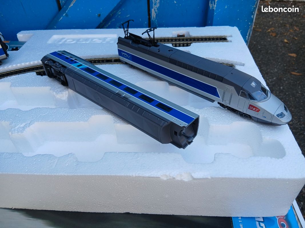 Rame TGV Atlantique Jouef Junior - Modèle Réduit En Bon état Complet, Fabriqué En Chine