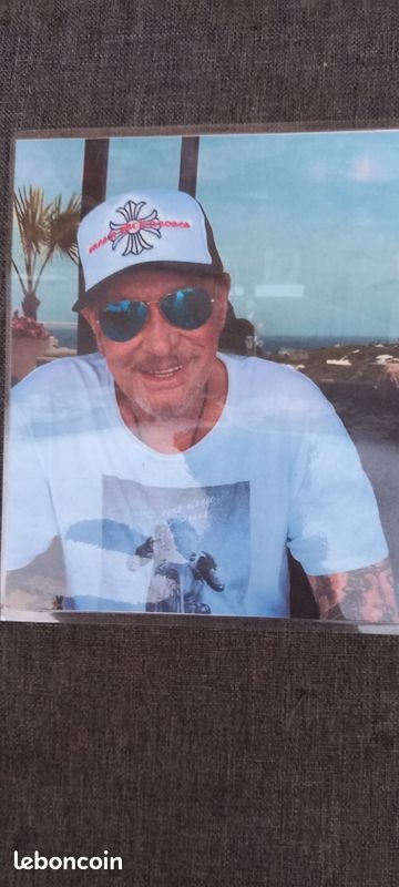 Photo plastifiée Johnny Hallyday (image 1)