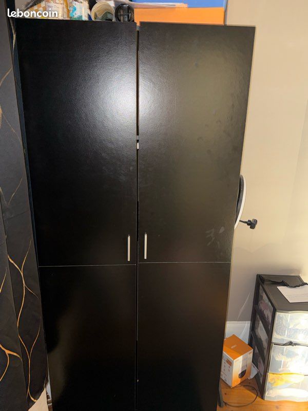 Armoire panderie noir (image 2)