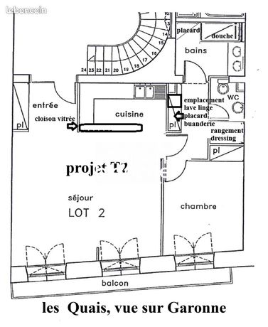 Appartement 2 pièces 57 m² — 5