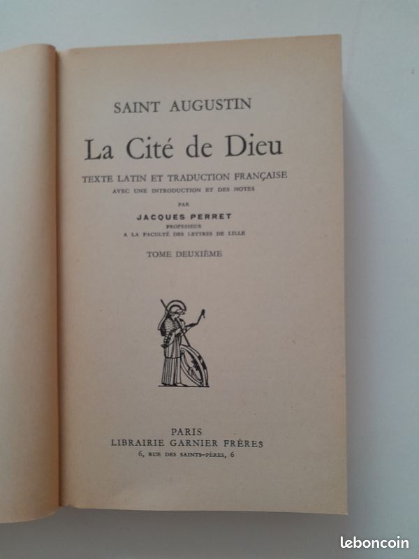 LA CITE DE DIEU DE S. AUGUSTIN, TRADUITE EN FRANCOIS ET REVUE SUR