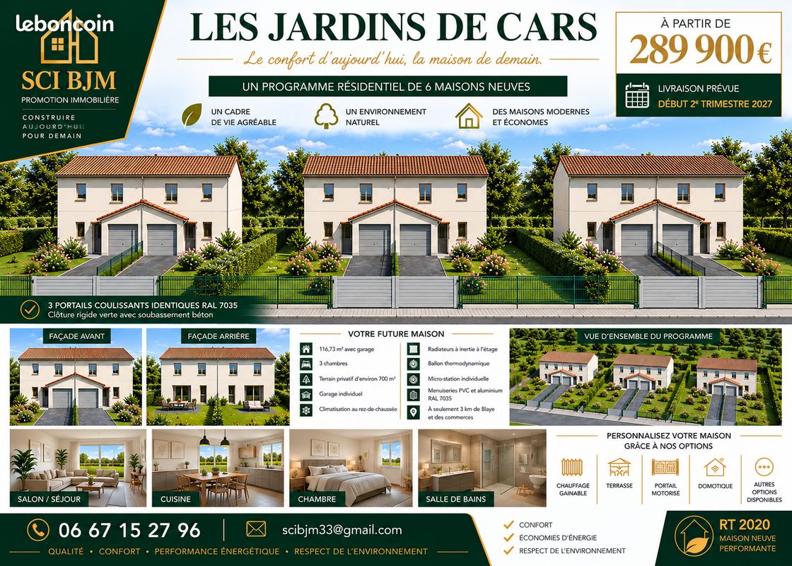 Maison 4 pièces 117 m² · à Cars · 116,7 m² · 289 000 €