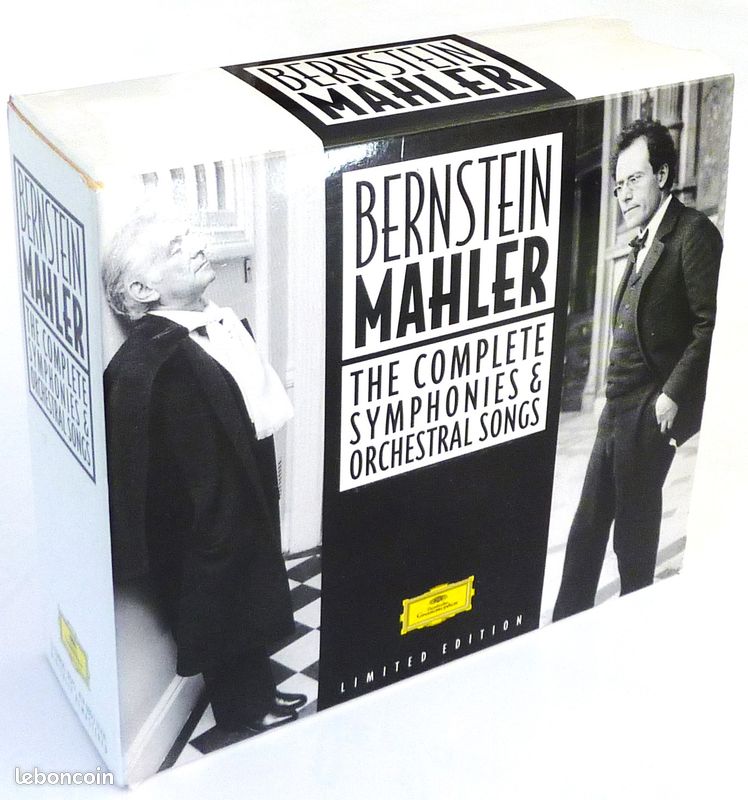 Coffret 16 CD : Intégrale des symphonies et lieder pour orchestre de Gustav MAHLER par Leonard BERNSTEIN / DEUTSCHE GRAMMOPHON / Musique classique (image 1)
