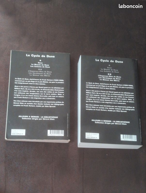 Intégrale DUNE de Franck HERBERT, les 6 livres en 2 volumes COLLECTOR chez Robert Laffont, 82e port inclus voir annonce) (image 8)