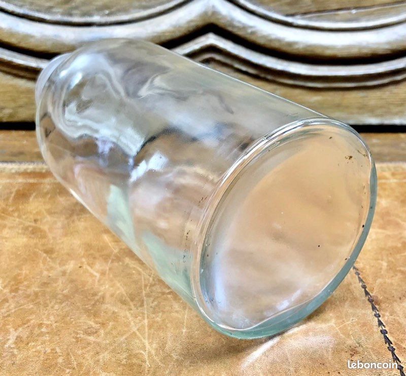 Ancien Flacon D'apothicaire En Verre Transparent Avec étiquette - Bouchon B&L O Co 11 - Pré-1930