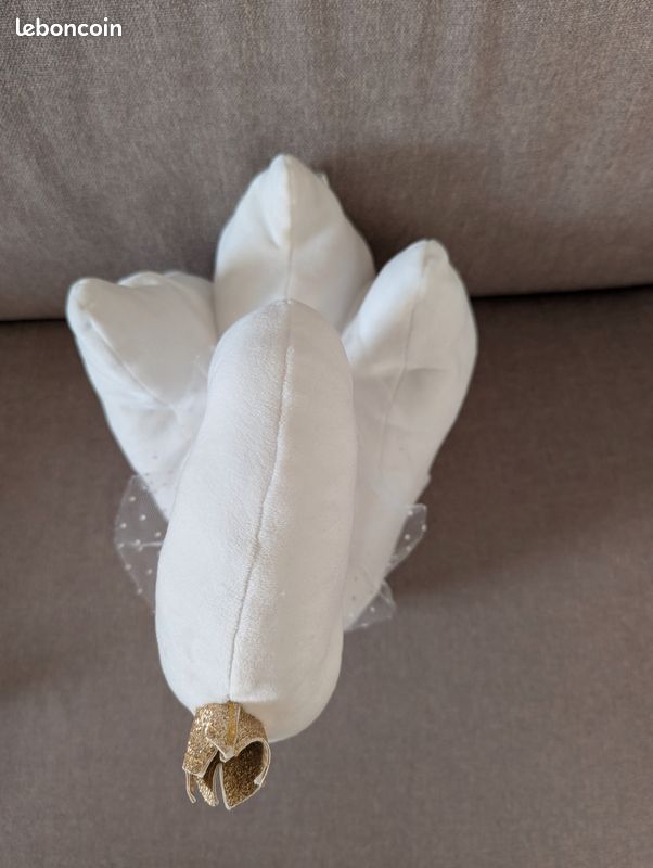 Peluche cygne blanc 34.5 cm (image 4)