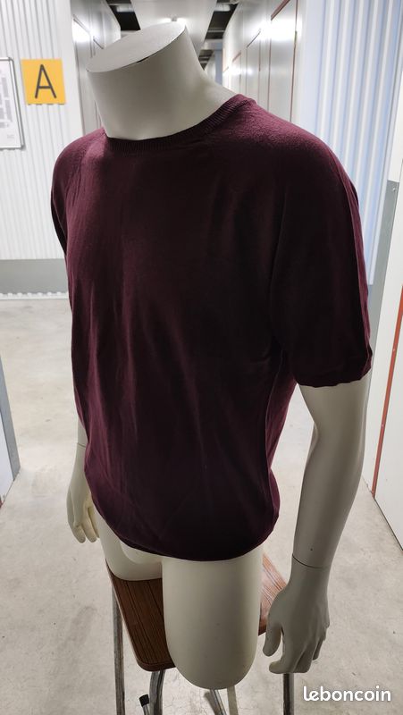 👕 Pull Bershka - Bordeaux, Manches Courtes, Taille XL (image 7)