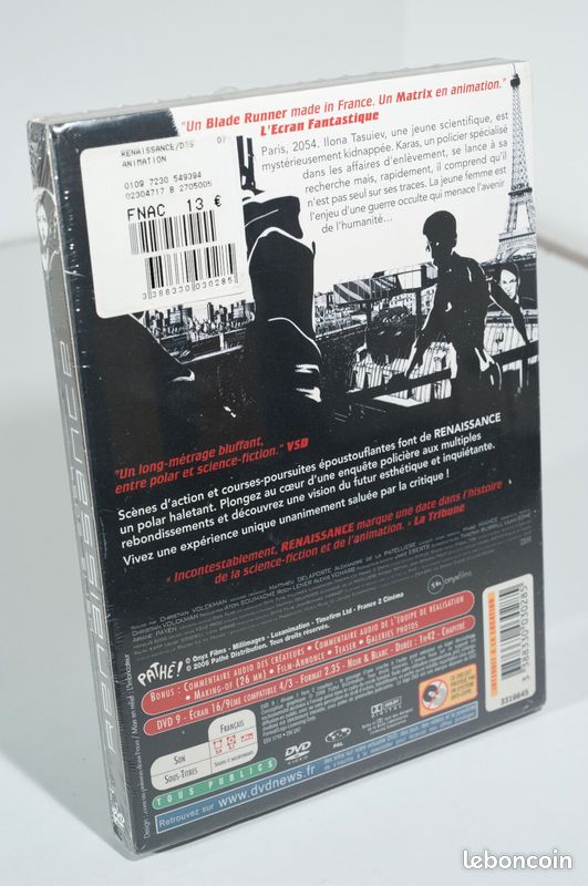 Renaissance – Paris 2054 [1 DVD - zone 2, PAL - FRA] (image 2)