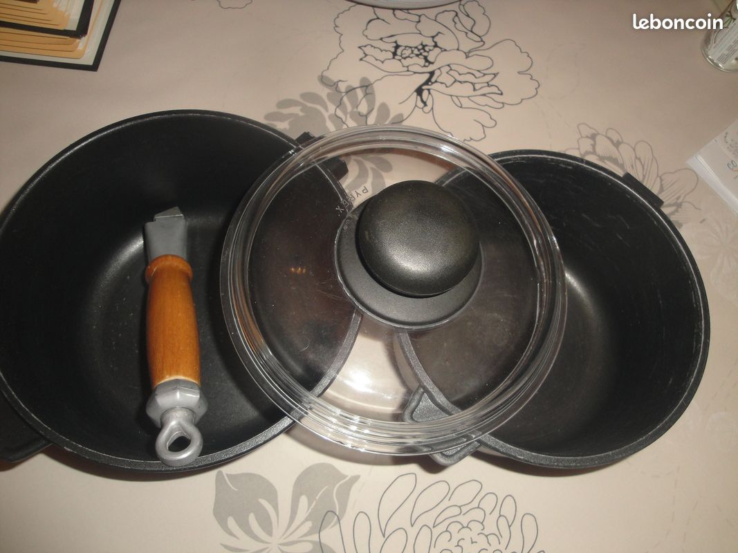 2 casseroles fonte marque diamant stone (image 1)