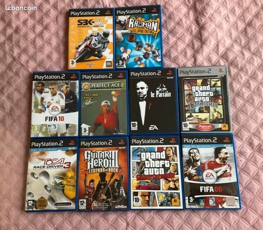 Lot De 9 Jeux Ps2 Dont KUON + 1 Boîte